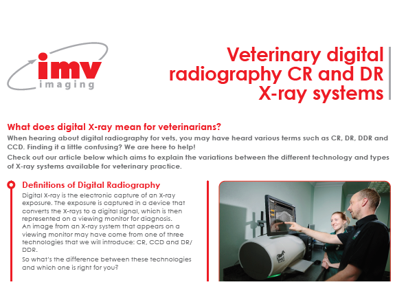 image of veterinary digital X-ray systems guide
